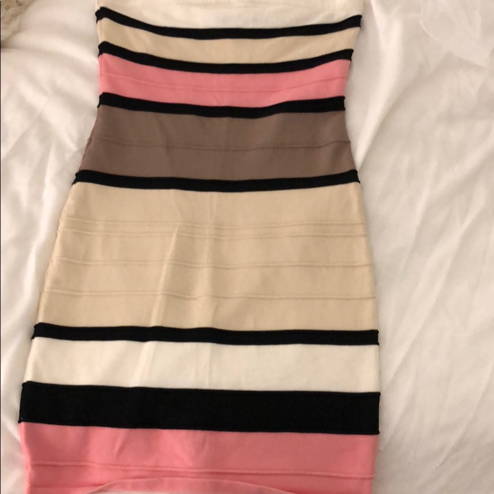 Strapless bodycon dress